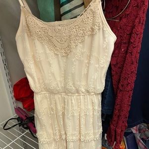 Creme lace dress
